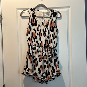 Cheetah Print Romper